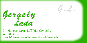 gergely lada business card